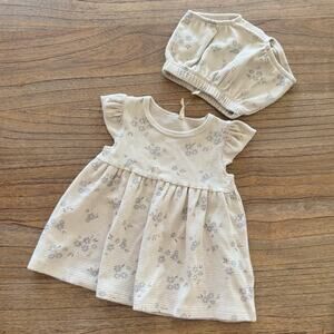 Quincy Mae Flutter Sleeve Dress - Size 3-6m